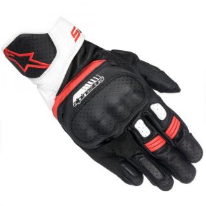 מוטו ישראל כפפות לאופנוע ALPINESTARS SP-5 Black / White / Red Gloves