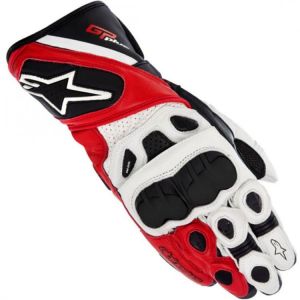 מוטו ישראל כפפות לאופנוע ALPINESTARS GP Plus White / Black / Bright Red Gloves
